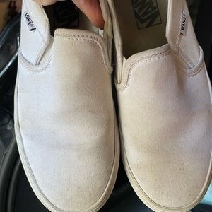 Womens white Vans size 8